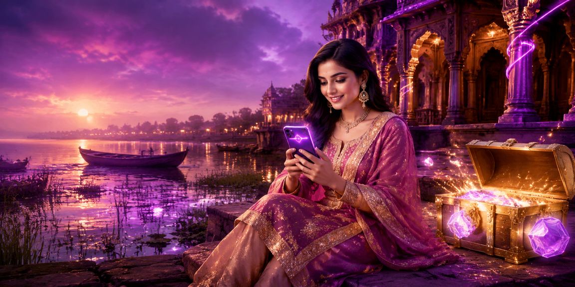 খুলনায় একজন সদস্য মোবাইলে পেমেন্ট করছেন নিয়ন আলোয়